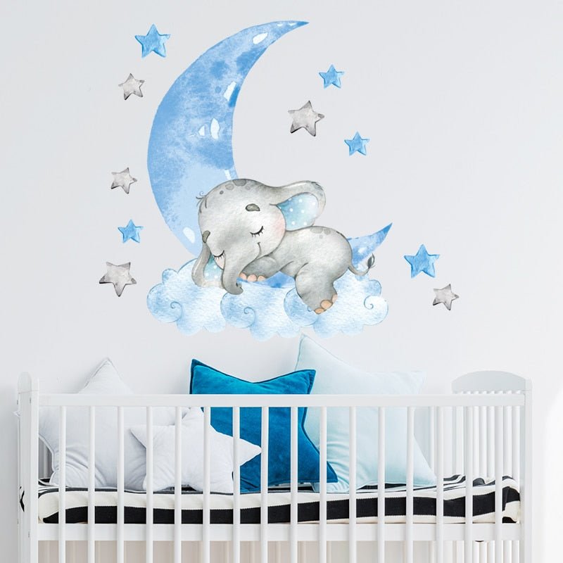 BabyElephant™ - Autocollants muraux pour chambre de bébé | bébé - Petitmondemagik.com