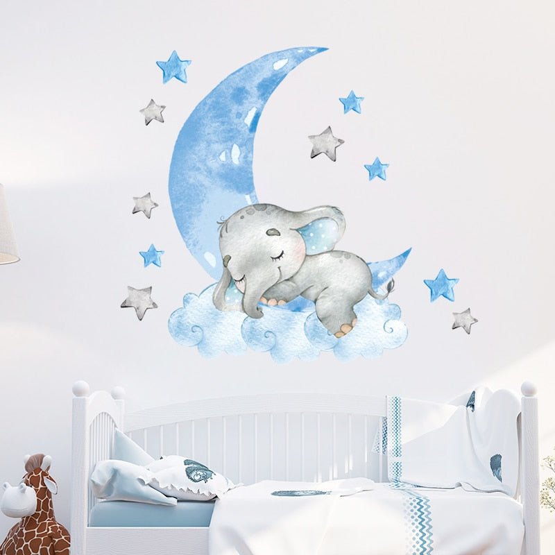 BabyElephant™ - Autocollants muraux pour chambre de bébé | bébé - Petitmondemagik.com