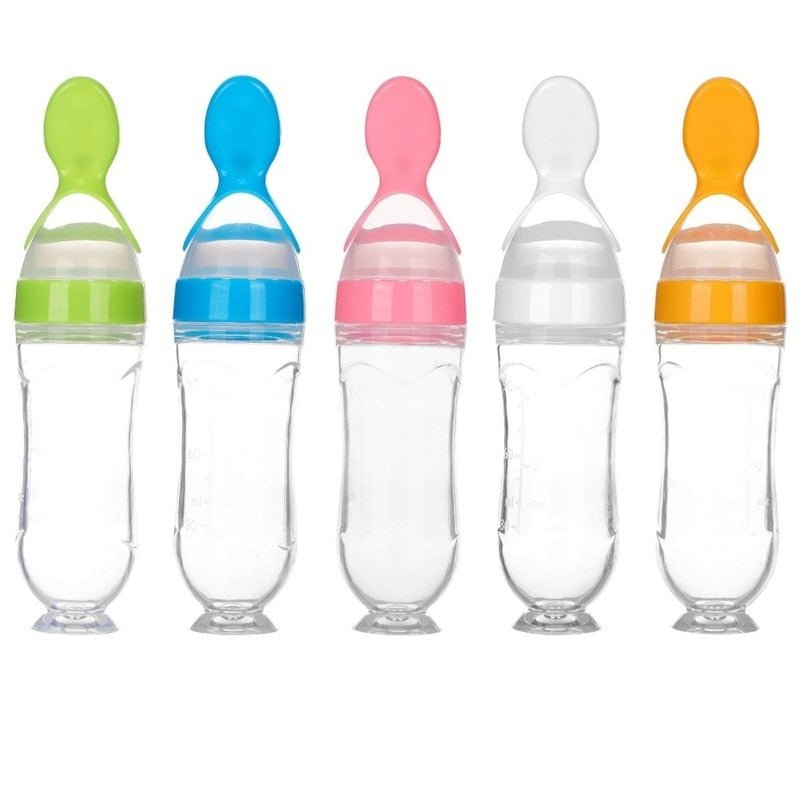 Biberon avec cuillère pour nouveau - né | EasyBottle™ - Petitmondemagik.com
