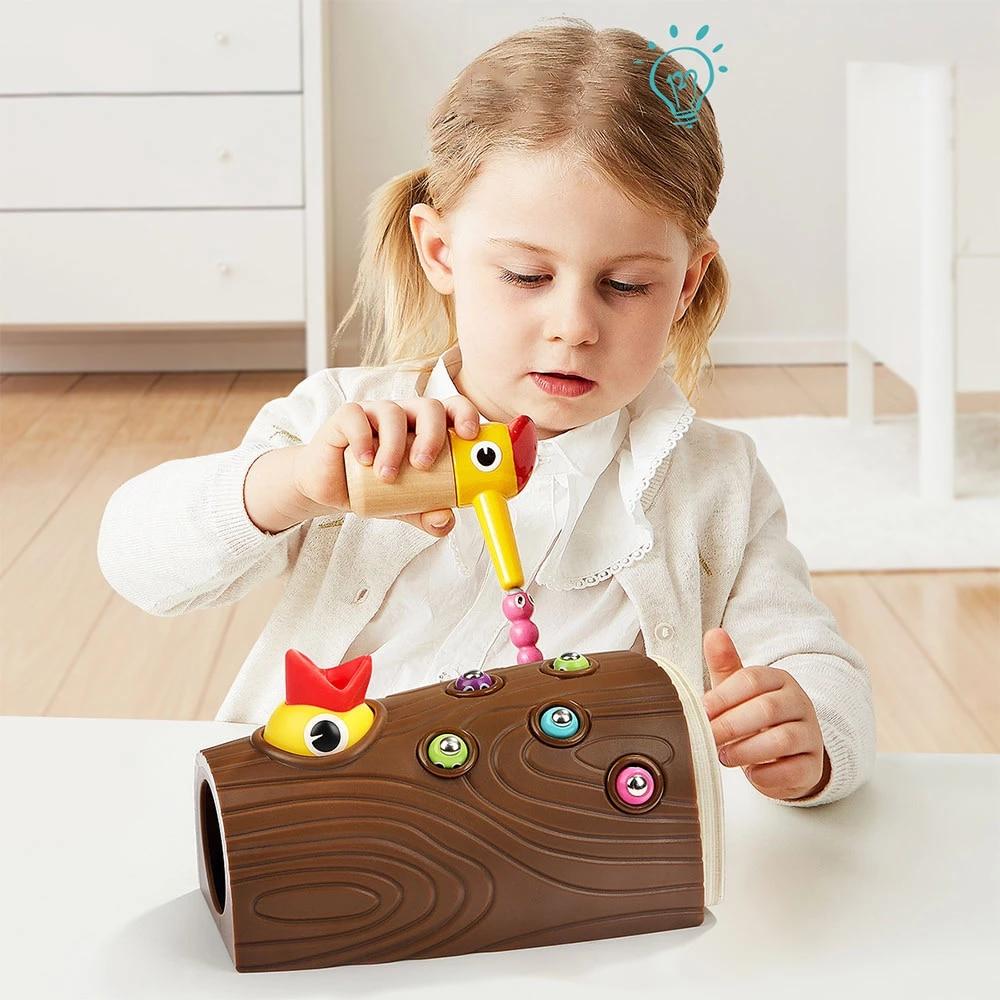 FeedingBird™ - Jouets magnétique attrape - ver | Jeux enfants - Petitmondemagik.com