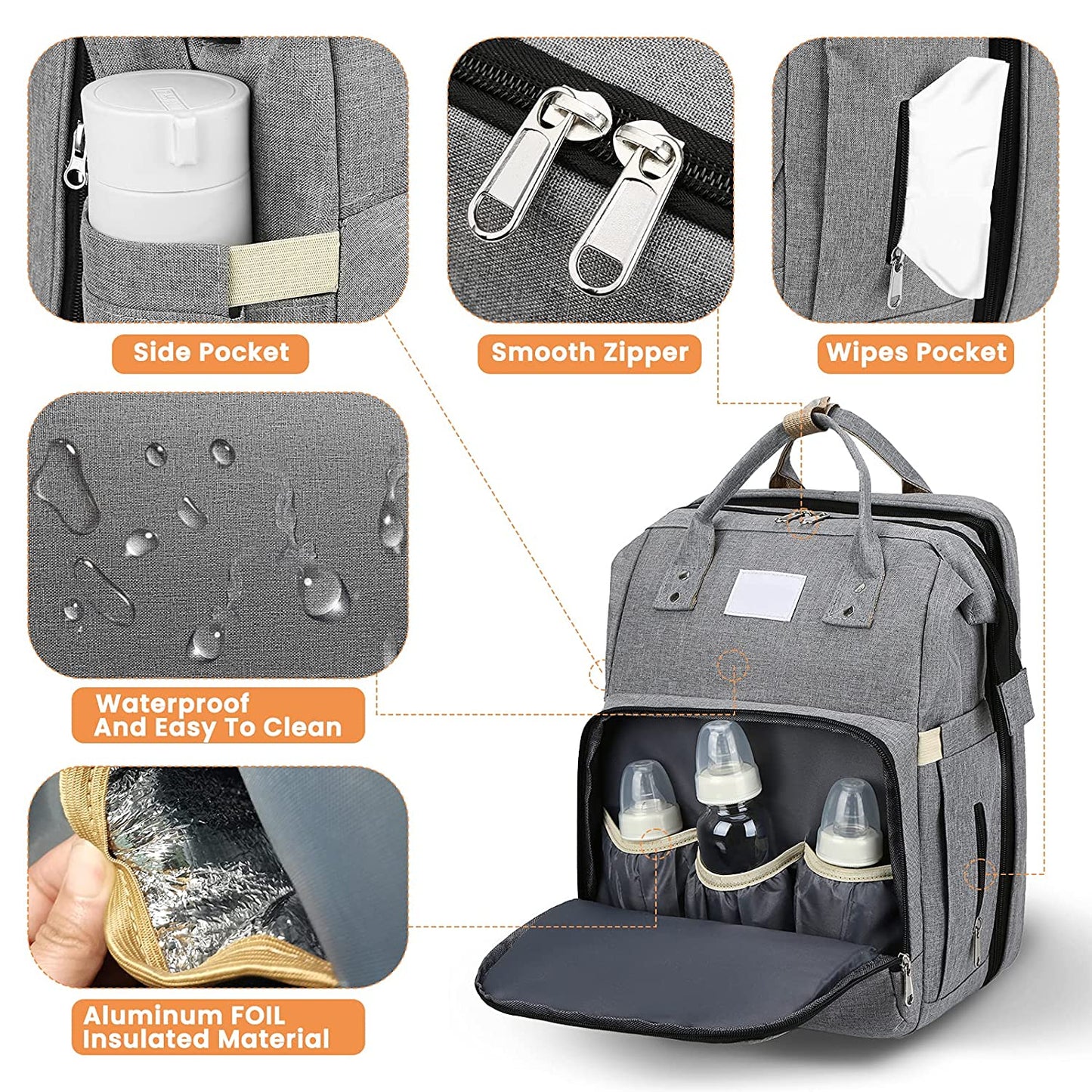 Sac à langer portatif | Berceau de voyage BabyNappy™ - Petitmondemagik.com