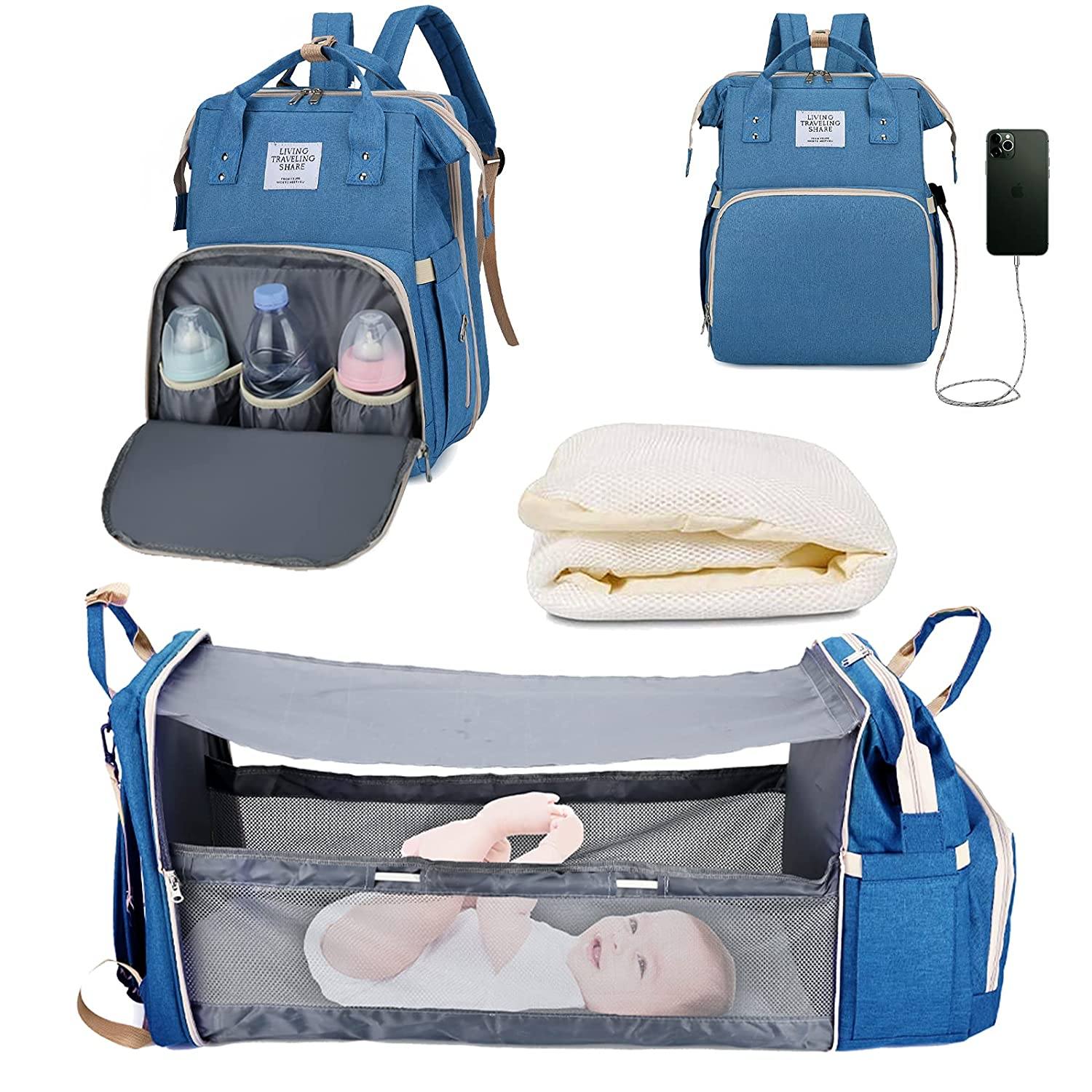Sac à langer portatif | Berceau de voyage BabyNappy™ - Petitmondemagik.com