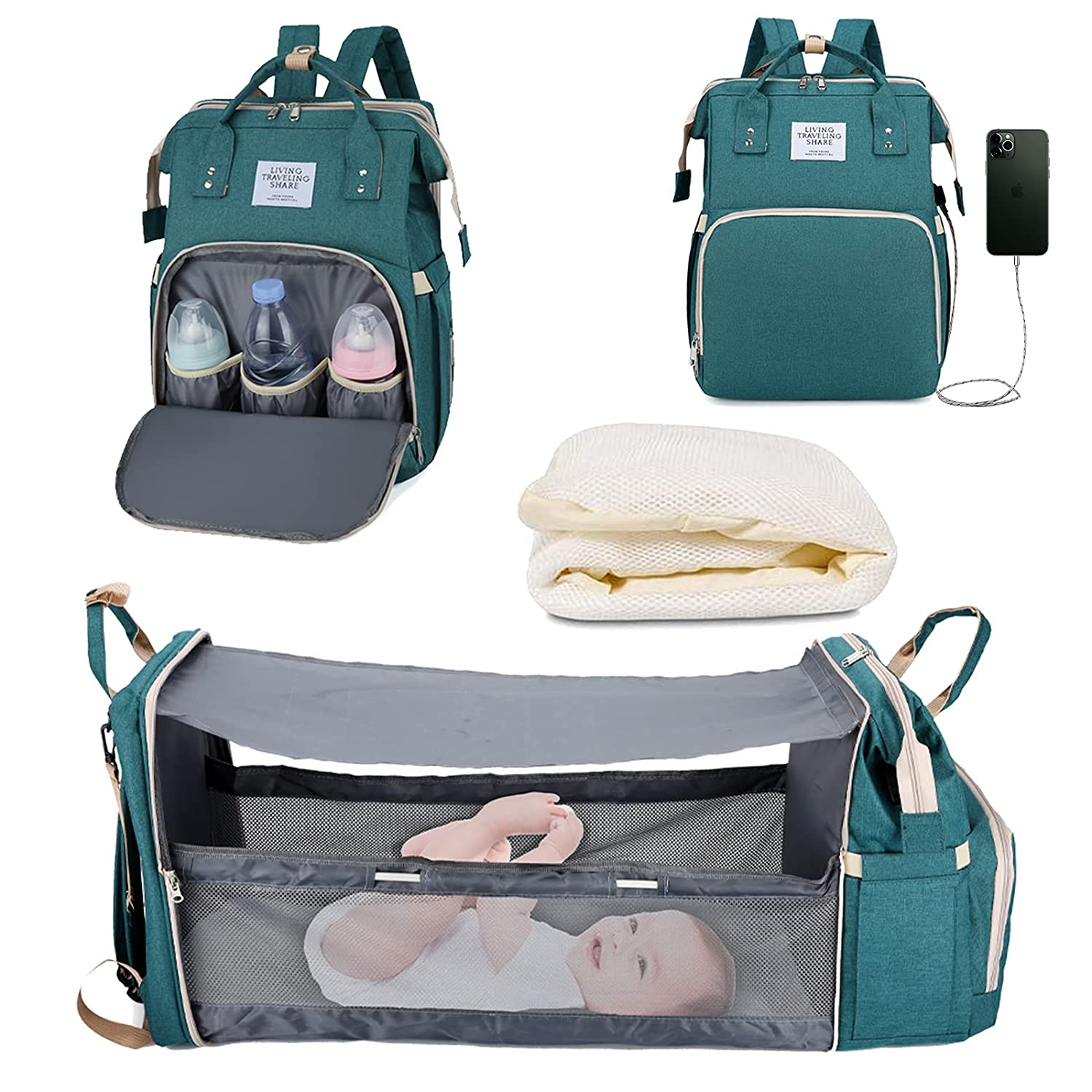 Sac à langer portatif | Berceau de voyage BabyNappy™ - Petitmondemagik.com